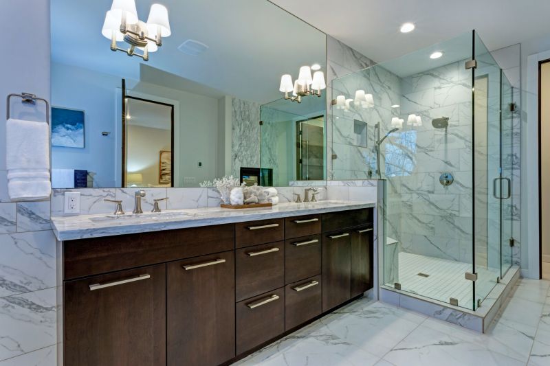 Elegant Shower and Vanity